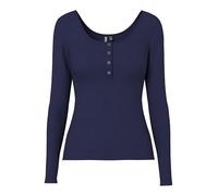 PIECES Pckitte LS Top Jrs Noos BC, Blu Oltremare, XS Donna