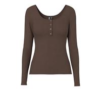 PIECES Pckitte LS Top Jrs Noos BC, Hot Fudge, XL