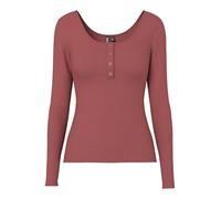 Pieces Pckitte LS Top Noos BC Maglietta a Maniche Lunghe da Donna, Burro di M, L