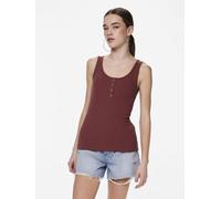 Pieces - Pckitte Tank Top Noos Bc Marrone - Abbigliamento XS Marrone