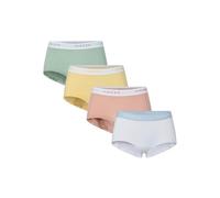 PIECES Pclogo Lady 4 Pack Solid Noos BC Boxer a Pantaloncino, Giadea/Dettaglio: 4 Confezioni W Jade Ghaz Misr Bwhi, L Donna