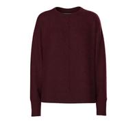 PIECES Pcmalou LS O-Neck Cutline Knit Noos BC, Tawny Port, XL