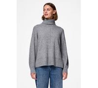 PIECES Maglione da Donna Pcmalou LS Rollneck Knit Noos BC, Medium Grey Melange/Dettagli: Melange, M