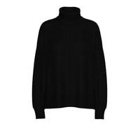 PIECES Pcmalou LS Rollneck Knit Noos BC Maglione Lavorato a Maglia, Nero, L Donna