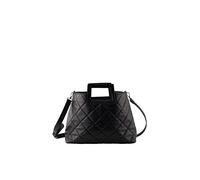 PIECES Pcmathilda D2d De-Borsa per la Spesa, Shopper Donna, Nero, Keine Angabe