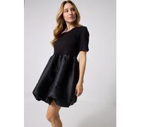 Pieces - Pcmathilde Balloon 2/4 Dress Wvn Nero - Abbigliamento L Nero