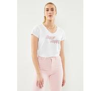 Pieces - Pcmerima Ss T-Shirt Fc Bc Bianco - Abbigliamento M Bianco