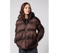 Pieces - Pcmilla Shiny Puffer Jacket W. Hood Marrone - Abbigliamento M Marrone