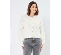 Pieces - Pcnala Ls Cardigan Fc Bc Bianco - Abbigliamento XS Bianco