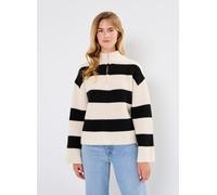 Pieces - Pcnalini Ls Half Zip Knit Bc Beige - Abbigliamento M Beige