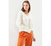 Pieces - PCNANCY LS REVERSIBLE VNECK KNIT NOOS CP Beige - Abbigliamento L Beige
