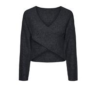 PIECES Pcnanu LS Rev Drape Knit BC Maglione Lavorato a Maglia, Ombre Blu, M Donna