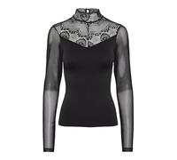 PIECES Pcnaya LS Top Maglietta a Maniche Lunghe, Nero, S/M Donna
