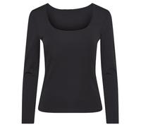 PIECES Pcneja LS-Top Noos Exp BC Reversibile Maglietta a Maniche Lunghe, Nero, M Donna