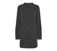 PIECES Pcnemesio LS Mock Neck Knit Dress BC Abito Lavorato a Magli, Grigio Scuro mélange, M Donna