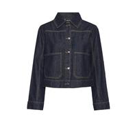 PIECES Pcnevin Denim Jacket Giacca, Blu Jeans Scuro, S Donna