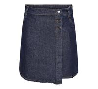 PIECES Pcnevin HW Mini Gonna Minigonna, Blu Jeans Scuro, X-Small Donna
