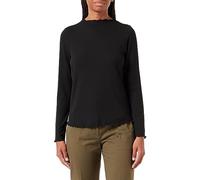 PIECES PCNICCA LS Top Noos QX, Maglia a Maniche Lunghe Donna, Black,