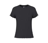 PIECES PCNICCA SS O-Neck Top KAC BFD, Nero, XL