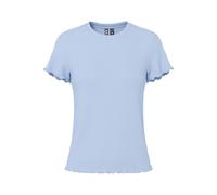 PIECES Pcnicca SS O-Neck Top Noos, Blu di Cachemire, S