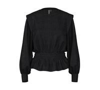 PIECES Pcnilas LS Top Camicia a Maniche Lunghe, Nero, XS Donna