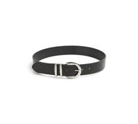 PIECES Pcnilly Waist Belt Cintura Sintetica, Nero/Dettaglio: Argento, 75 cm Donna