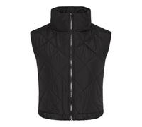Pieces Pcnippa Giacca Corta Trapuntata BC Gilet, Nero, XS Donna