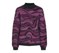 PIECES Pcnoela LS Oneck Knit BC Maglione Lavorato a Maglia, Salute/Motivo: Jacquard Rosa, M Donna