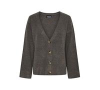 PIECES Pcnuna LS-Cardigan con Scollo a V Maglione, Dettagli: mélange, M Donna