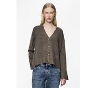 Pieces - Pcnuna Ls V-Neck Knit Cardigan Bc Marrone - Abbigliamento XS Marrone