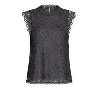 PIECES Pcolline SL Lace Top Noos Blusenshirt, Magnet, XL Donna
