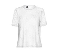 PIECES Pcolline SS Lace Top Noos Camicia a Maniche Corte Donna (Pacco da 1)