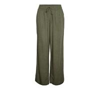 Pieces Pia Wide Leg High Waist Pants Verde L Donna