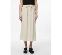 Pieces - PCPIA MW ANKLE SKIRT WVN NOOS Beige - Abbigliamento S Beige