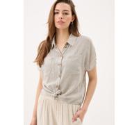 Pieces - PCPIA SS TIE SHIRT WVN NOOS Beige - Abbigliamento S Beige