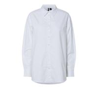 Pieces Pcpoppy LS Oxford Loose Shirt Noos, Bianco, L