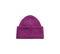 PIECES Pcpyron Hood Noos BC Berretto Lavorato, Festival Fucsia/Dettagli: Argento Lurex, Taglia Unica Donna