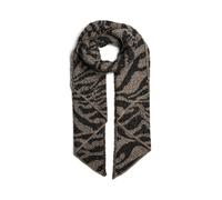 PIECES Pcpyron Long Animal Scarf Noos BC Sciarpa, White Pepper/AOP: Zebra, Taglia Unica Donna
