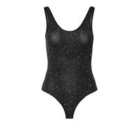 PIECES Pcregina Sl Glitter Bodystocking, Nero, L