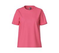 Pieces Pcria SS Fold Up Solid Tee Noos BC T-Shirt, Pink Lemonade, L Donna