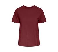 PIECES Pcria SS Solid Tee Noos BC T-Shirt, Dalia Rossa, XS Donna