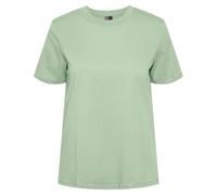 PIECES Pcria SS Solid Tee Noos BC T-Shirt, Quiet Green, S Donna
