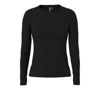 PIECES Pcruka LS Top Noos BC, T-Shirt Donna, Nero, L