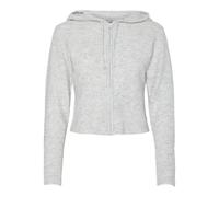 PIECES Pcrunni LS Lounge Zipper Knit, Chiaro Grigio Melange, m