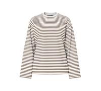 PIECES Pcsadie LS Top Noos Maglietta a Maniche Lunghe, Cloud Dancer 1, M Donna