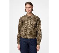 Pieces - PCSALUME BOMBER DENIM JACKET Marrone - Abbigliamento M Marrone