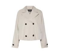 Pieces - Trench corto grigio argento XL