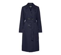 PIECES Pcscarlett Ls Trench Coat Noos, Blu oltremare, S