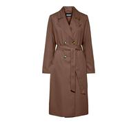PIECES Pcscarlett Ls Trench Coat Noos, Coffee Quartz, S