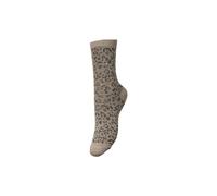 PIECES Pcsebby Glitter Long AOP Socks Noos Calzini, Grigio Talpa/Dettaglio: Nero, Taglia Unica Donna